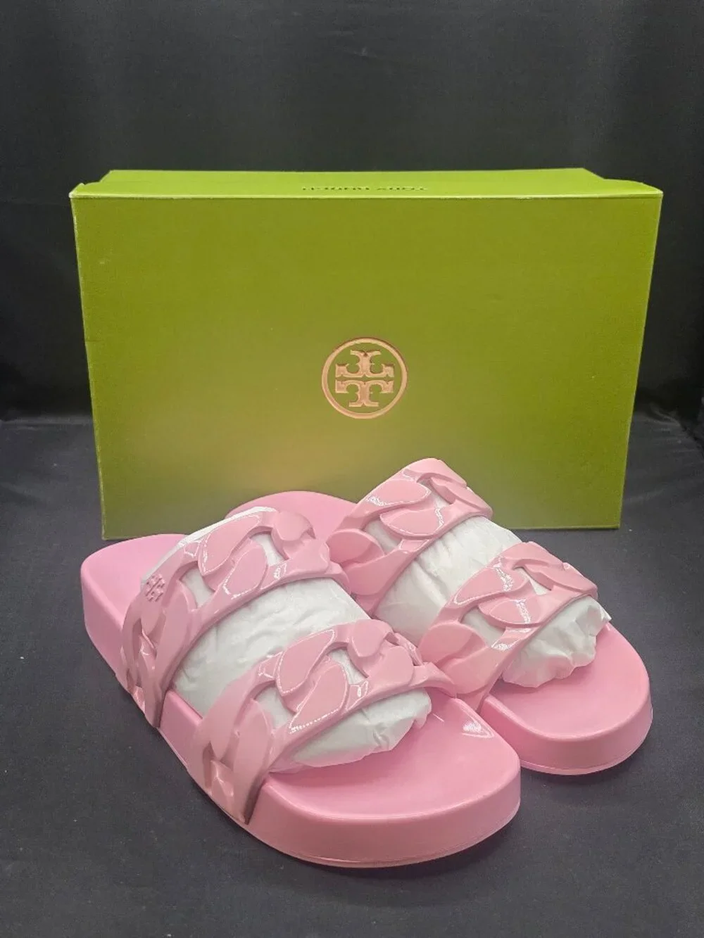 Tory Burch Adrien Jelly Slide Petunia Pink 9